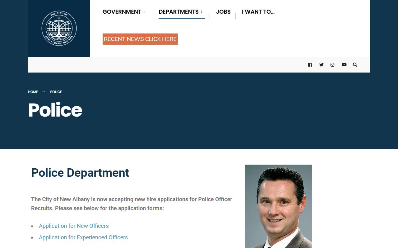 New Albany Indiana police department booking reports website