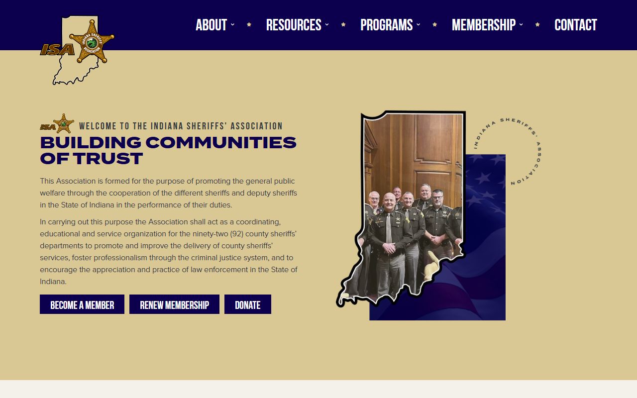 Indiana Sheriff's Association for county booking reports